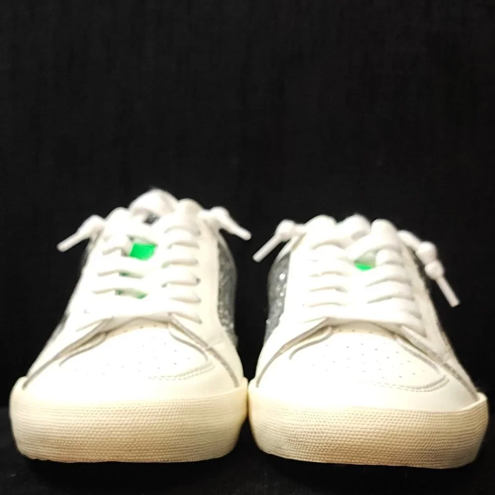 Vintage Havana Positivity 1 Green & White Sparkle Sneakers - Woman's Size 8 - Picture 3 of 11